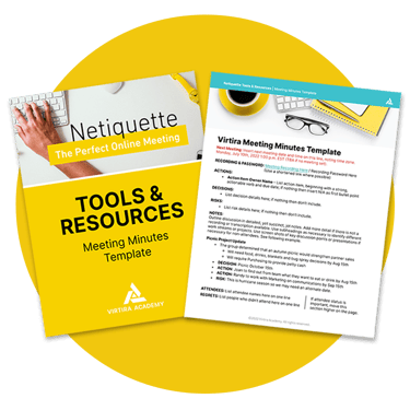 Virtira Netiquette - Meeting Minutes Template Pages